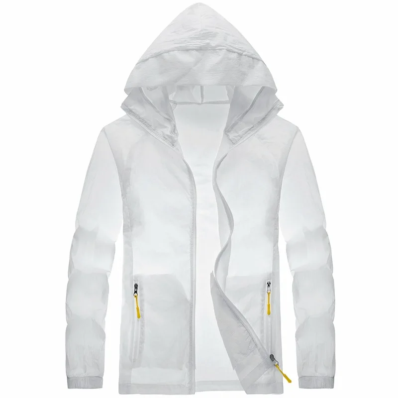 Camping Quick Dry Jacket Men Women Waterproof Rain Sun Protection Clothing Fishing Hunting Clothes Skin Windbreaker with Pocket