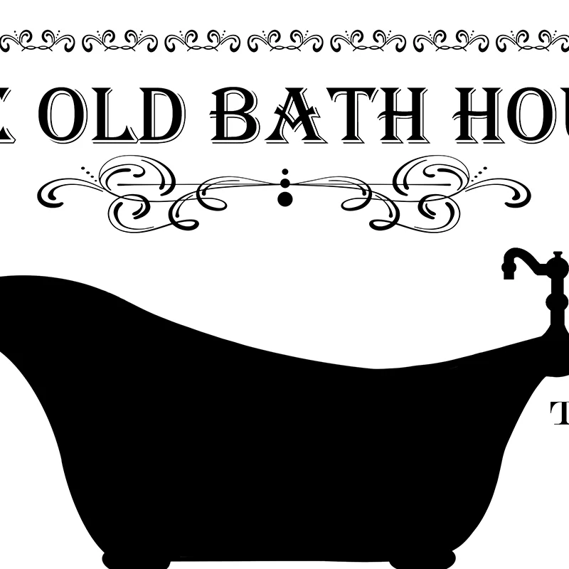 Vintage Bathroom Sign Poster Art Print Farmhouse Bathroom Wall Decor ,Above the Bath Tub Decoration Canvas Painting Wall Picture