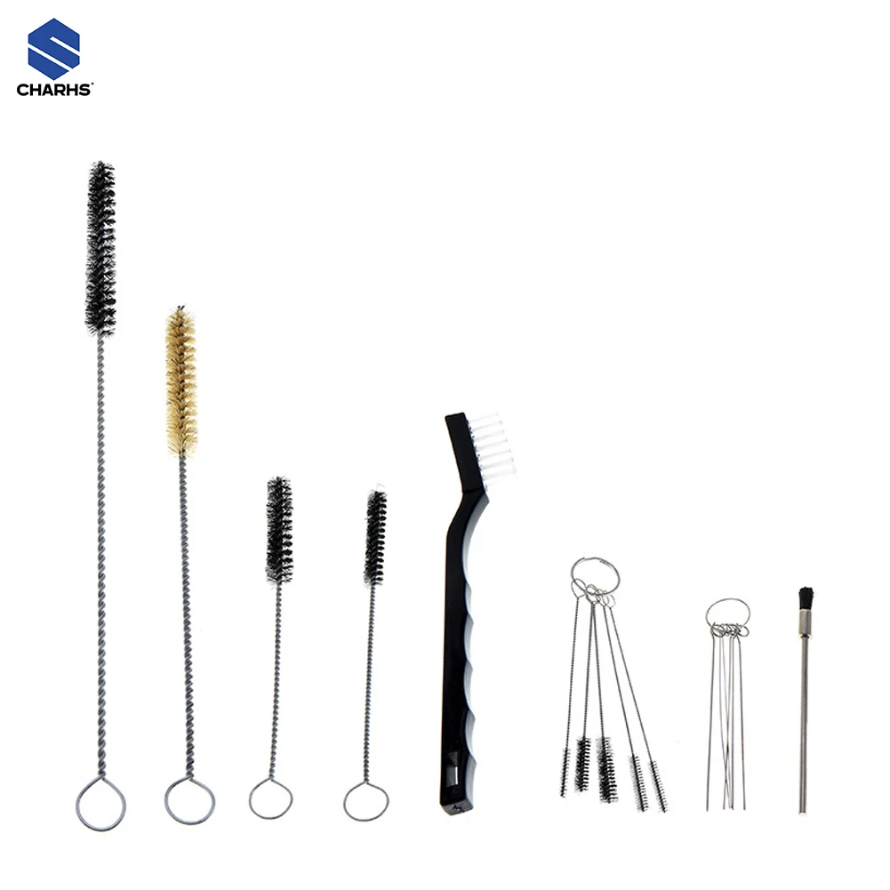 Kit di pulizia per pistola a spruzzo da 17 pezzi con filtri per pistola a spruzzo, Kit di pulizia per pistola a spruzzo Kit di pulizia per aerografo per gravità HVLP, aspirazione