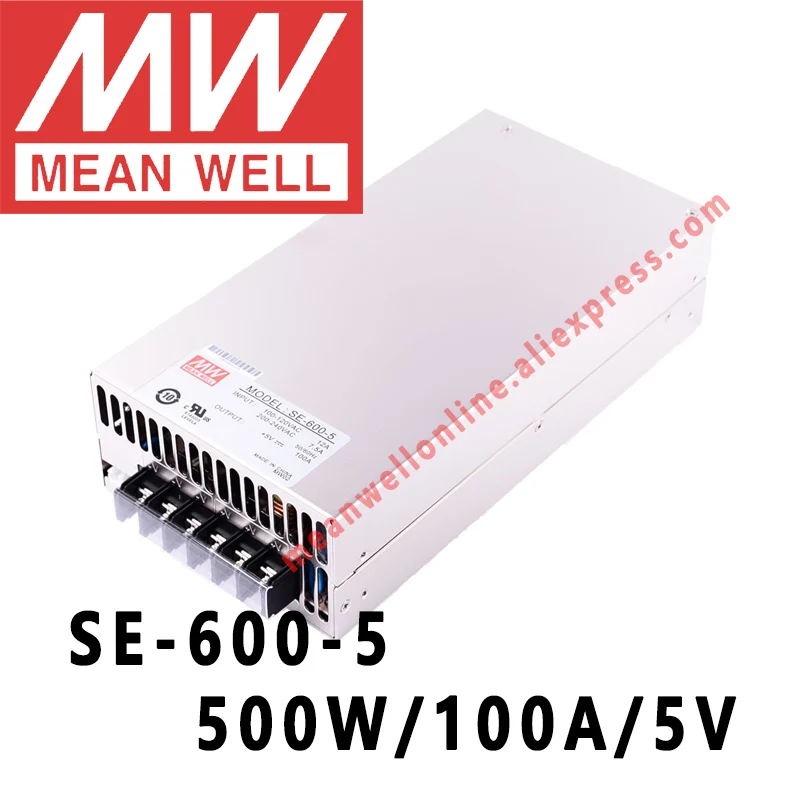 Imagem -03 - Mean Well-fonte de Alimentação Elétrica Loja On-line com Saída Única 600w 5v 12v 15v 24v 27v 36v 48v