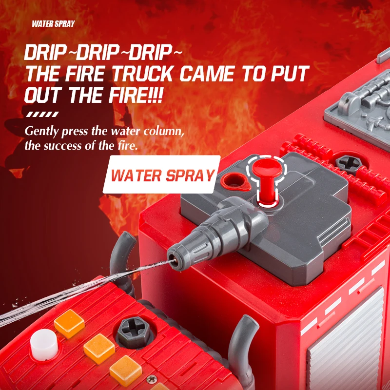 3 في 1 الجوز التفكيك تحميل التفريغ سيارة مطافئ حفارة جرافة الاطفال المسمار الفتيان الإبداعية أداة التعليم اللعب نموذج سيارة