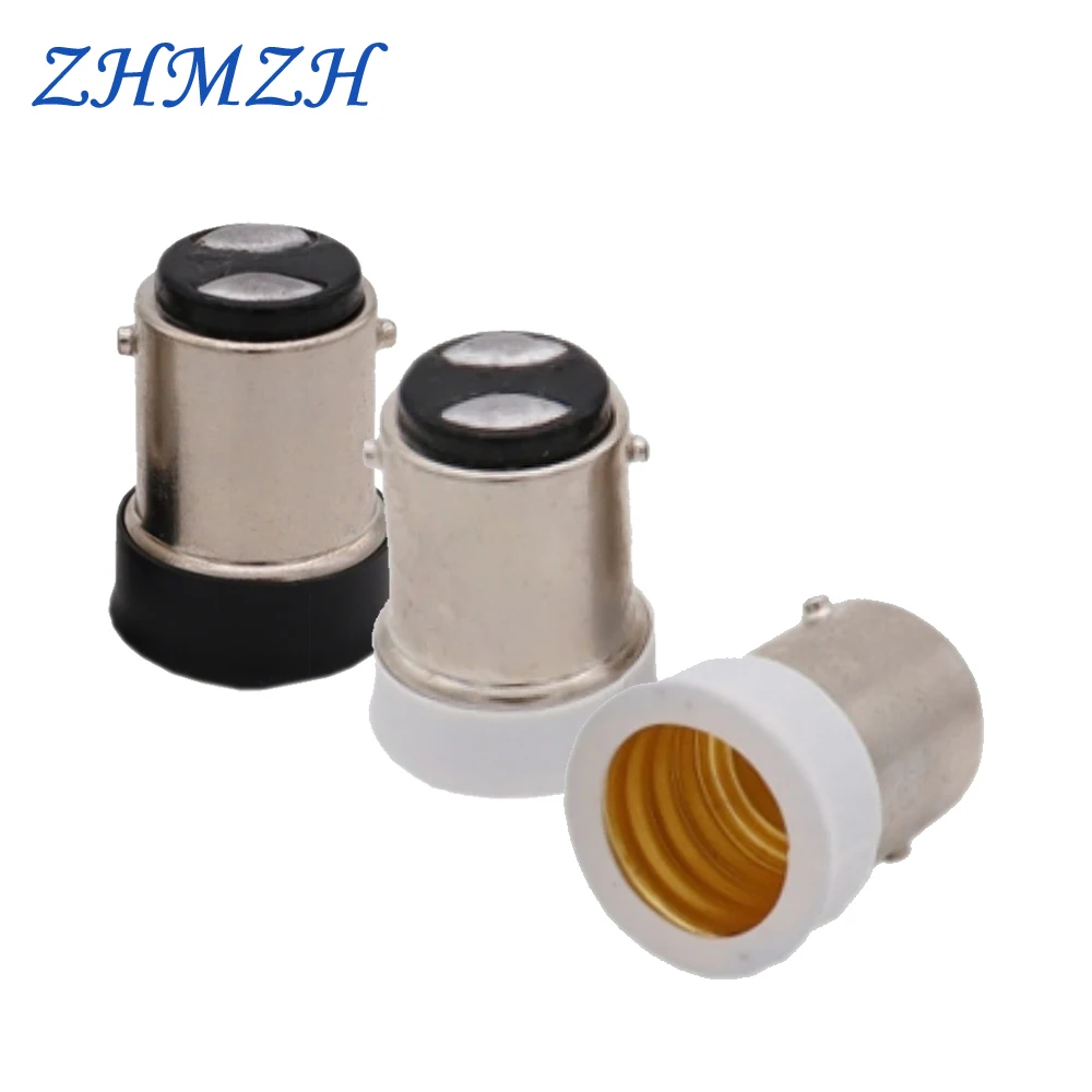 8 Pcs/Lot B15 To E14 Lamp Holder Converter Screw lamp Base BA15D Bayonet White Black B15-E14 Lamp Socket For Halogen Lamp LED