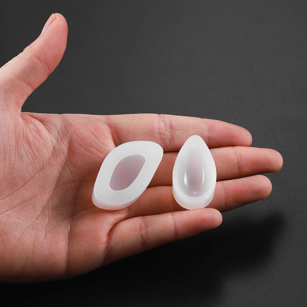 1pcs Water Drop Pendants Silicone Mold Transparent Epoxy Resin Molds Crystal Earrings Necklaces For Diy Jewelry Making Tool