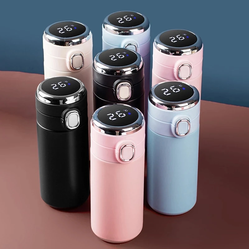 Stainless Steel Smart Water Bottle Thermos Temperature Display Vacuum Flask Portable Thermose Coffee Tea Cups Christmas Gifts