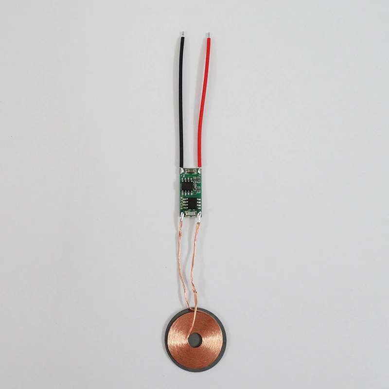 Módulo de carga inalámbrico de aislamiento magnético de correa Anti-metal/módulo de fuente de alimentación inalámbrica (diámetro exterior de la bobina 26mm)