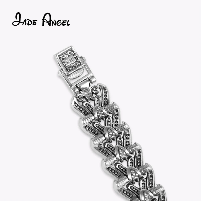 Jade Angel Women Vintage Pave Marcasite Thai 925 Sterling Silver Wrist Watches Christmas Gifts Thanksgiving Gifts Birthday Gifts