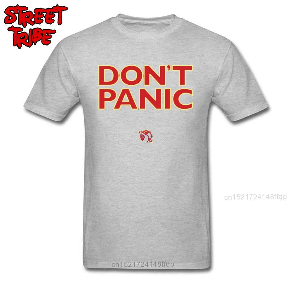 Don\'t Panic T Shirt Space X Birthday T-shirts for Men Cotton Summer Tops TShirt Street Tees Letter Fashion Elon Musk Streetwear