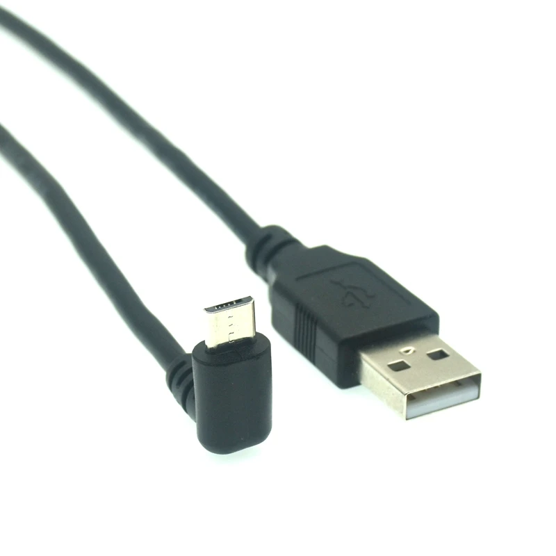 Micro Usb Right Angle Cable Up/Down/Left/Right Angled 90 Degree USB TO Micro USB Male Male Data Charge Connector Short Cable