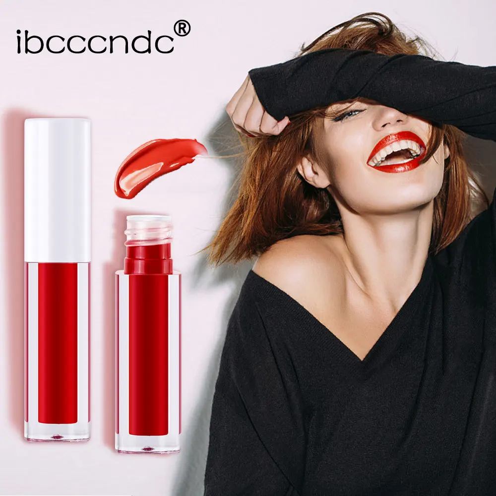 Ibcccndc Lipstick Liquid Lip Gloss Makeup Lipstick Currently Available Direct Selling Moist Non-stick Cup