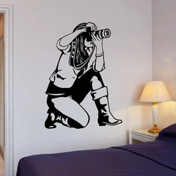 Girl Photographer Wall Stickers Journalist Photo Art Mural Vinyl Wall Decal Photography Wall Decor Home Decoration Poster X941