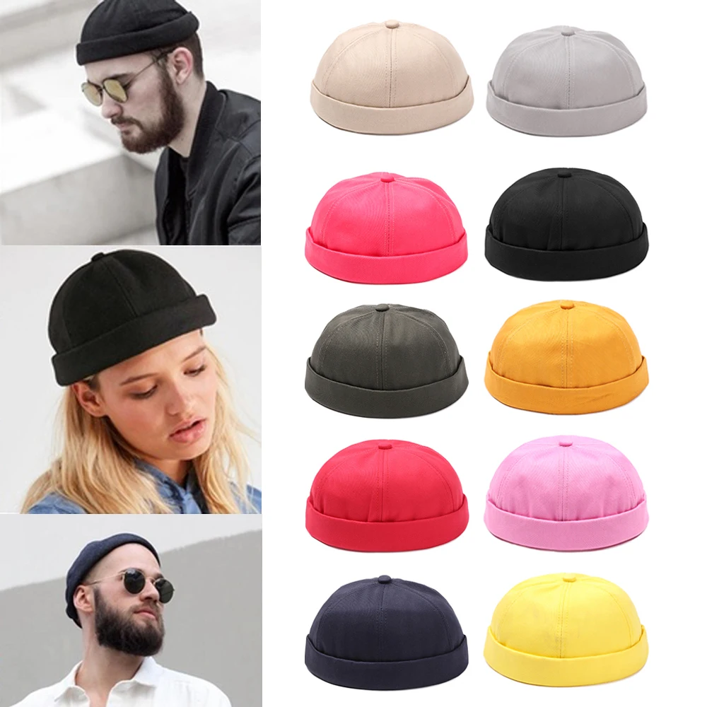 

New Fashion Hip Hop Snapback Cap Summer Cotton Adjustable Street Dance Beanie Hat Brimless Skull Women Men Casual Baseball Cap