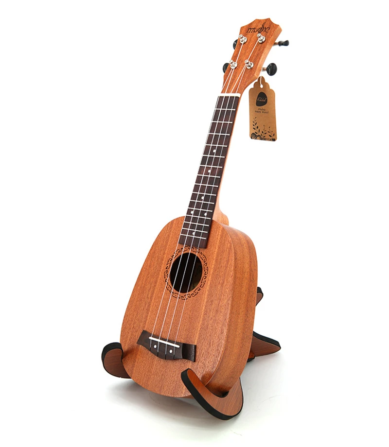 

High Quality 21" Ukulele Pineapple-shaped Soprano Ukulele Sapele Ukelele 4 Nylon Strings Rosewood Fingerboard