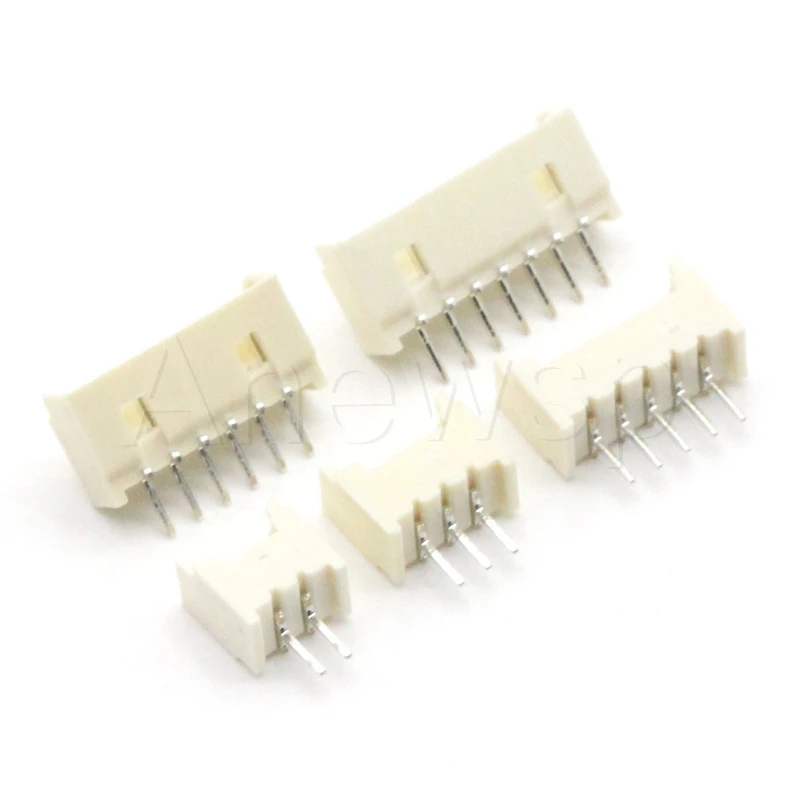 20PCS MICRO JST 1.25MM Pitch 2P/3P/4P/5P/6P/7P/8P/9P/10P/11P/12P Straight Needle Seat Socket Type Connector