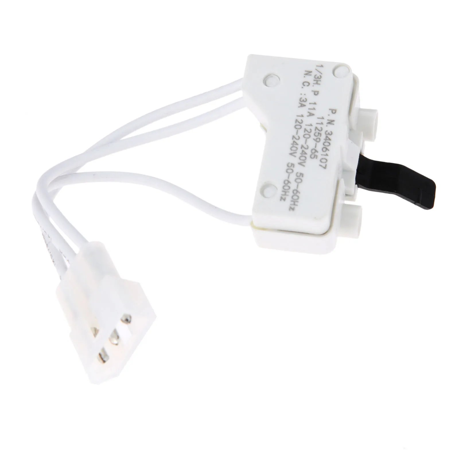 6Pcs 3406107 Dryer Door Switch for Whirlpool Kirkland Kenmore 3406105 AP3132865 3405100 3405101 3406100 3406101
