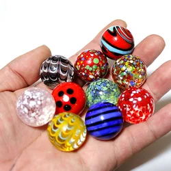10Pcs/Lot 25MM Rare Glass Balls Marbles Colorful Christmas Cute Gifts For Kids Collection Home Decor Charms Accessories