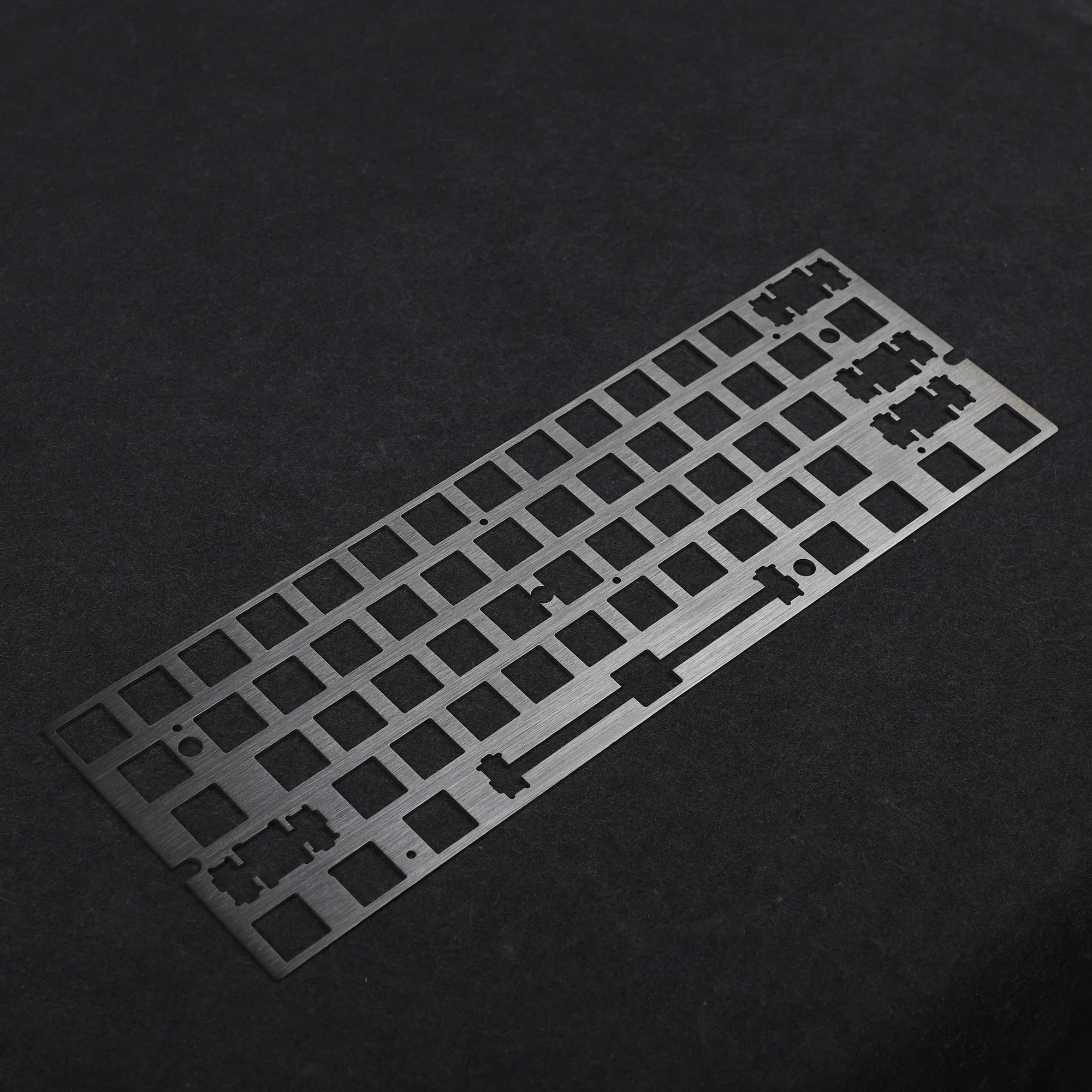 Aluminum Brush Finish Steel Brass ANSI Anodized Positioning Board Plate Plate-mounted Stabilizers For GH60 PCB GK61 Hot Swap PCB
