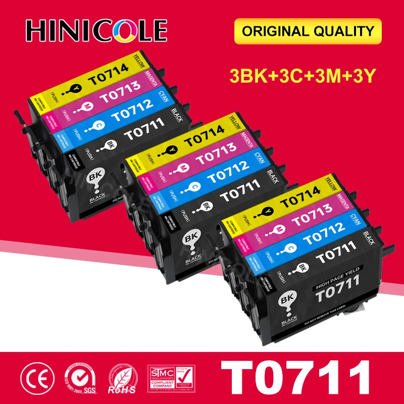 89 71 T0711 - T0714 T0715 Compatible Ink Cartridge for EPSON Stylus SX400 SX405 office BX600FW BX610 B40W BX300F BX310 Printer