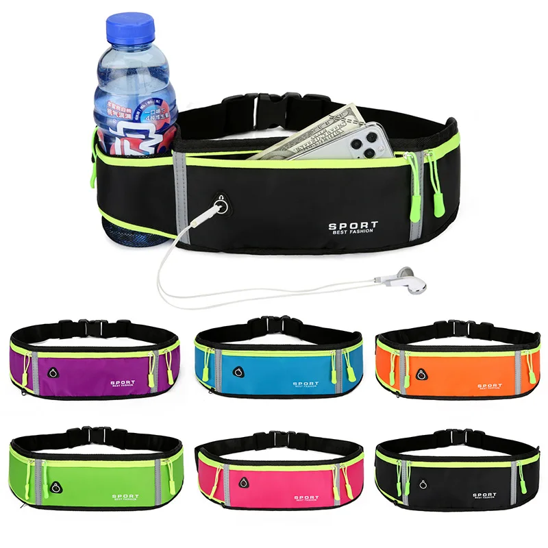 Sport Waist Bodypack Cycling Running Jogging Purse Fit Phone Shoulder Belt Bottle Kettle Bag Pouch Men Women Travel Fanny Pack