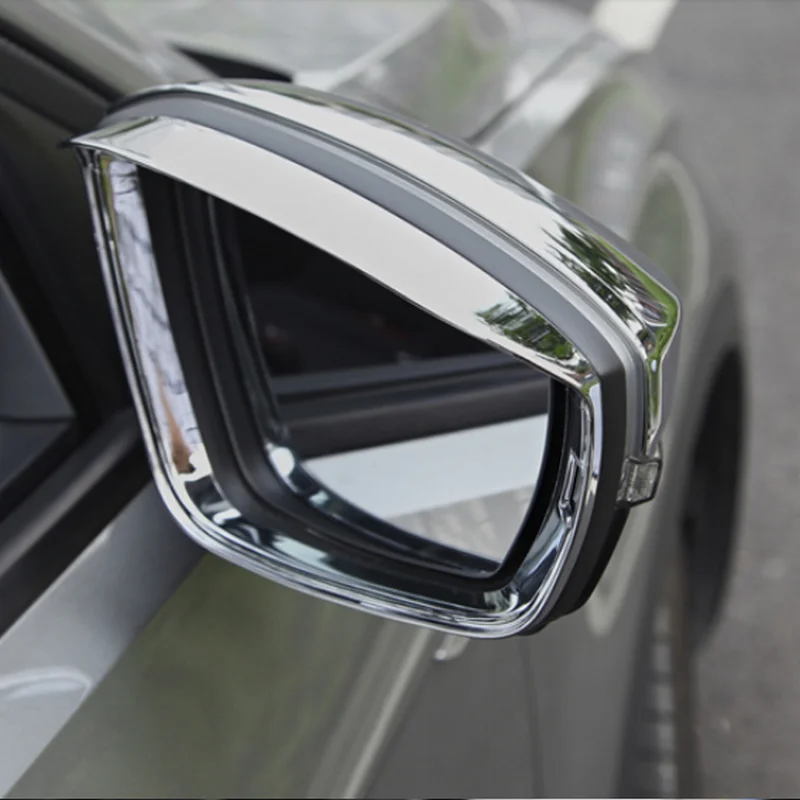 

SBTMY ABS 2pcs Car rearview mirror stupid decorative frame For Volkswagen T-ROC T ROC 2018 Accessories