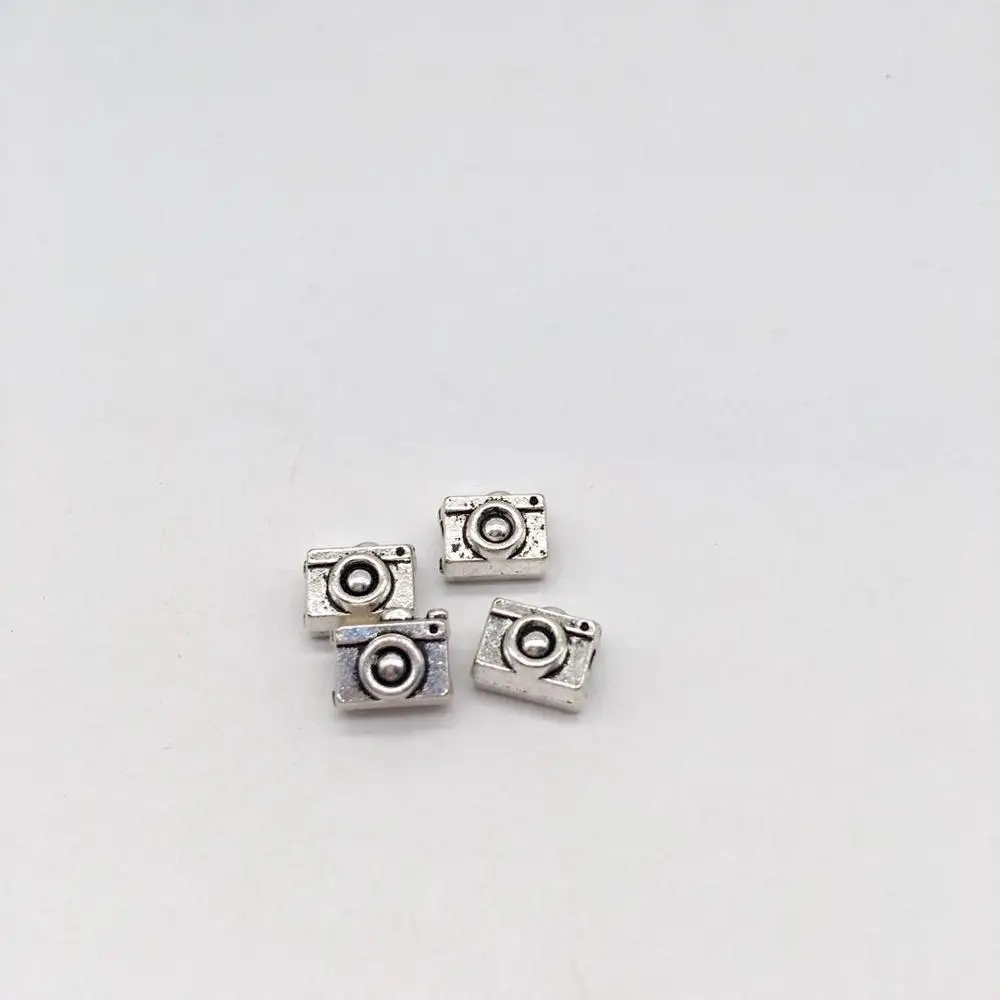 13 pcs camera Charms Antique silver Color camera big hole bead Pendants Making DIY Handmade Bracelet Tibetan Finding Jewelry