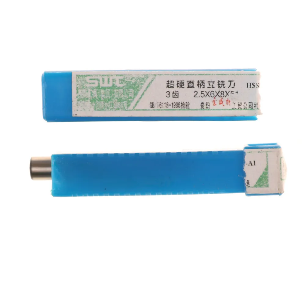 2,5*6*8*52mm 3 Flöte Ende Mühle Router Bohrer Cutter HSS Gerade Schaft Werkzeug whosesale