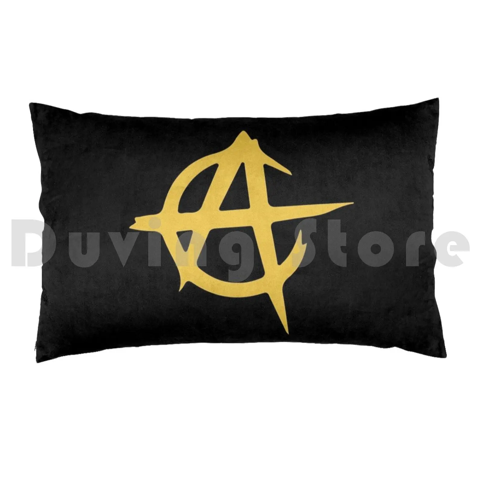 Anarchy Capitalism Symbol Pillow Case Printed 50x75 Ancap Libertarian Anarcho Capitalism Anarco Capitalism