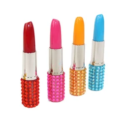 36Pc/Lot Lipstick Ball Pen With Rhinestones /Creative Stationery /Good for Women or Girl/Oiffce Supplies