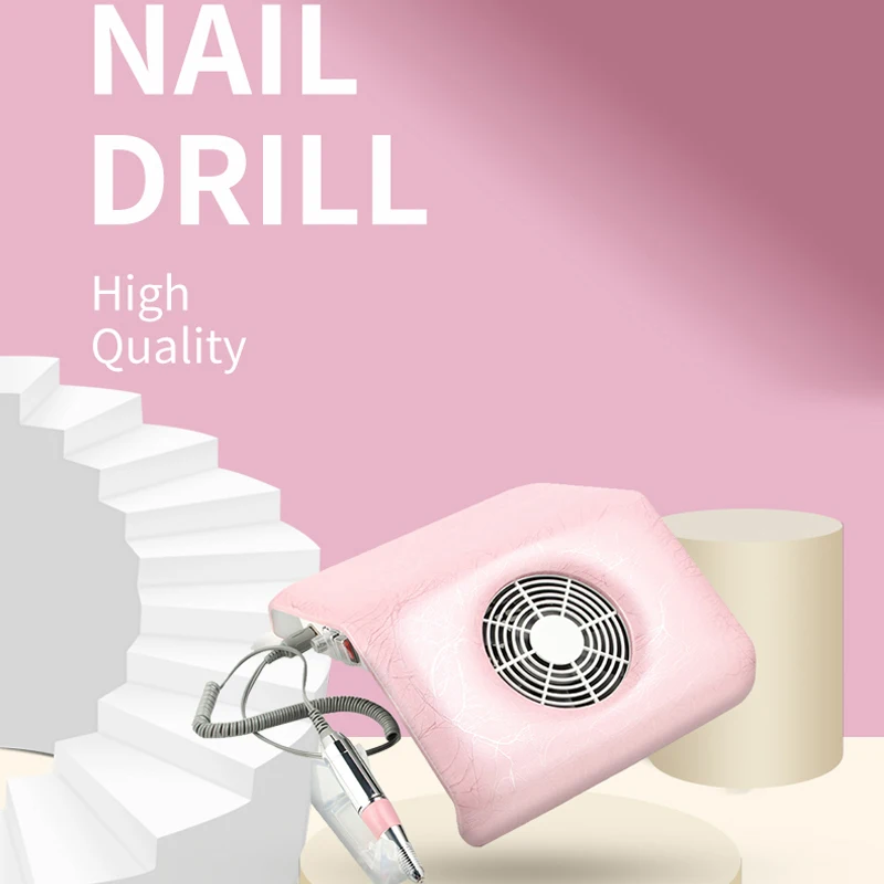 Nagelstofafscheider Machine Nagelmanicure Vijlen Acryl UV Gel Tip Elektrische nagelboor Stofafscheider