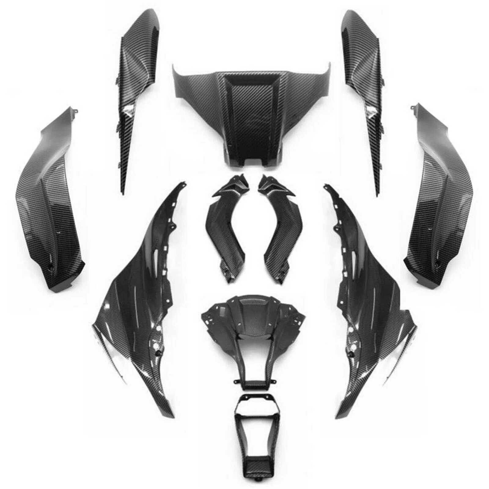 Carbon Fiber Pattern Fairing Set Bodywork Kit for Kawasaki NINJA ZX-10R 2011-2015