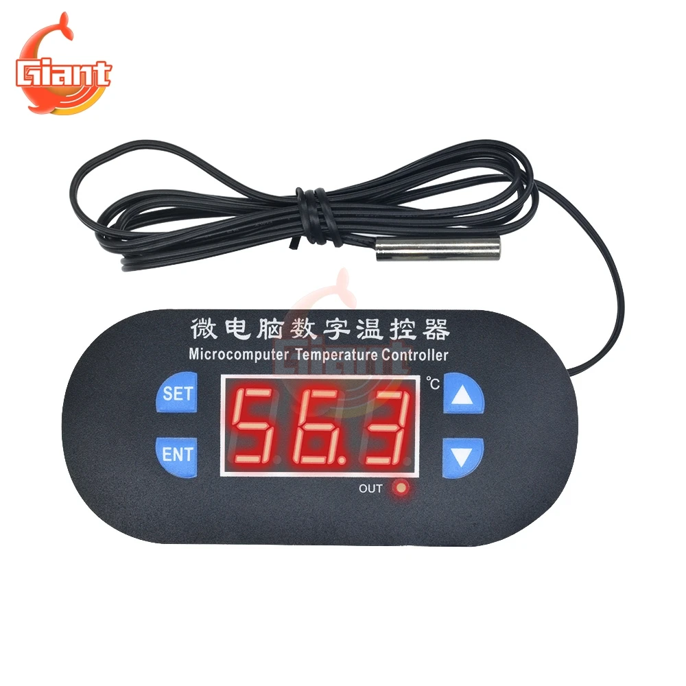 W1308 Digital Thermostat 12V AC 110V 220V 10A Temperature Controller Heating Cooling Switch Control for Washing Machines Dryers