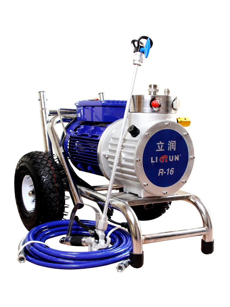 AC220V4000W 17L диафрагма типа электрическая высокая яркость, устройство для безвоздушного распыления под давлением краска шпатлевка латексная краска инструмент