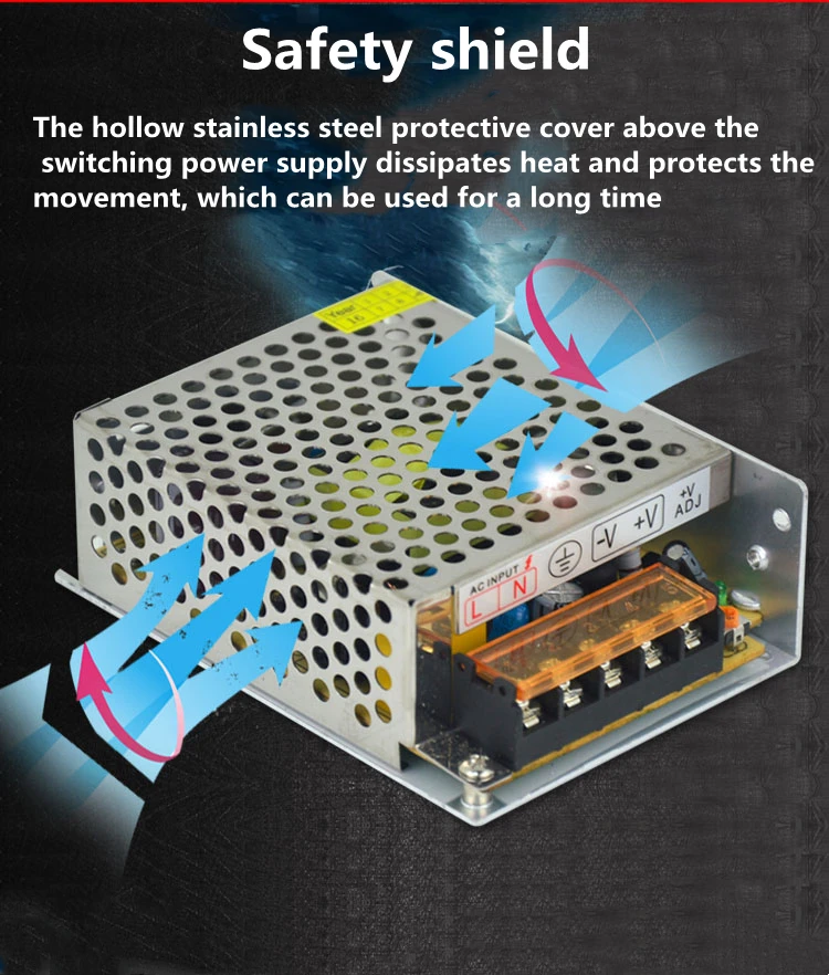 220 فولت التيار المتناوب امدادات الطاقة 12V24V10A قابل للتعديل تحويل التيار الكهربائي AC110V/220 فولت إلى 12V24V الأمن LED التيار الكهربائي