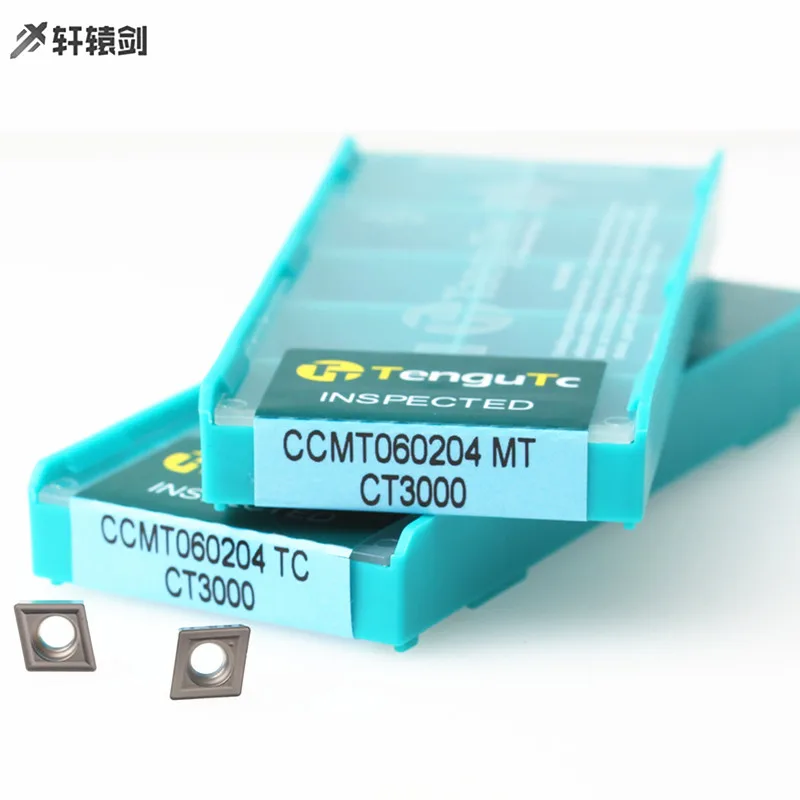 Ferramentas de rotação de lâminas de carboneto, 10 uds ccmt060204 ccmt09t304 tc mt fg ct3000, cnc