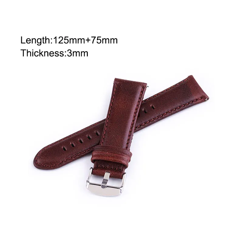 UTHAI P09 20 مللي متر حزام ساعة اليد الكلاسيكية جلد العجل 22 مللي متر حزام (استيك) ساعة مع حزام ساعة جلد التبديل الأذن الساعات