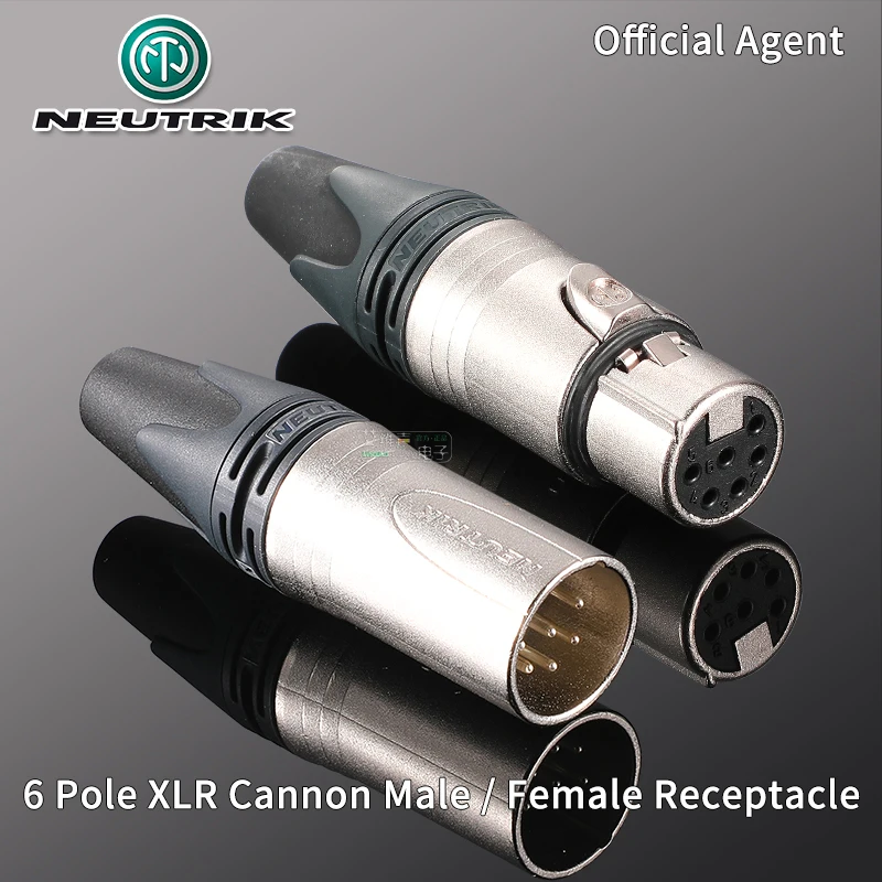 

Нейтральный 6-полюсный Штекерный разъем для кабеля XLR Cannon NC6FXX NC6MXX 6-ядерный сценический свет сбалансированный микрофон Анти-окислительный р...