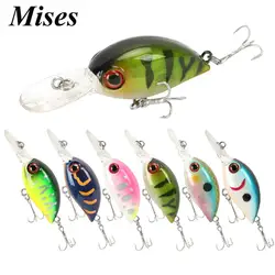 Mises 4cm 3.6g Seven Colors Floating Bionic Crank Little Fatty Lure Artificial Plastic Hard Bait Fishing Lure Wobbler
