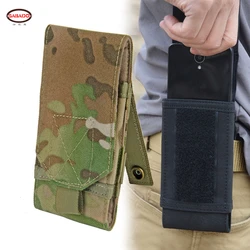 Outdoor Camouflage Bag Tactical Army Phone Case Holder Sport Waist Belt Waterproof Nylon EDC Hunting Camo Molle Backpack Vest