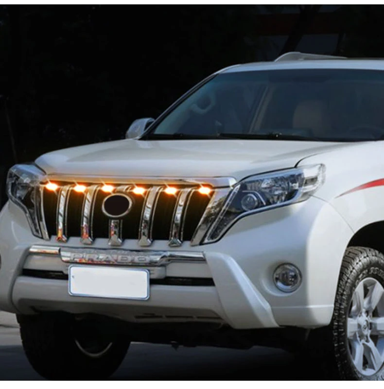 6000K biały/żółty 12v przedni Grill oświetlenie wodoodporne używane do samochodu Toyota Prado w/TRD Pro Grill tylko przedni Grill oświetlenie DRL