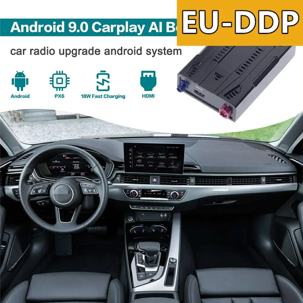 128GB Carplay Ai Box Car Radio Upgrade Android Auto For Audi A4 A4L 2017 2018 2019 2020 Stereo Smart Multimedia Player WIfi