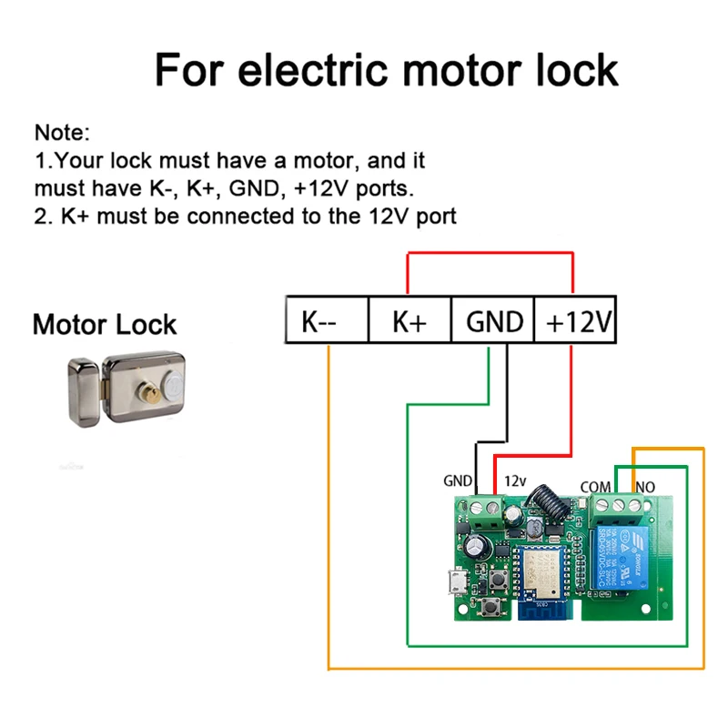 Tuya Smart WIFI 1CH 2CH Gate Electric Door Access Motor Lock Switch,DC 12V 24V 32V,1 2 Channel Pulse Relay Module,RF433 Remote