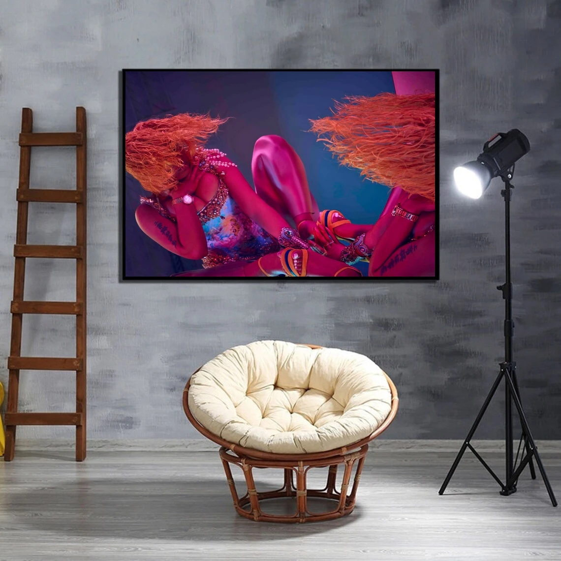 Nicki Minaj Poster Star Music Singer Canvas Poster Print Art Wall Painting Home Decoration Gift Poster Customization  (No Frame)