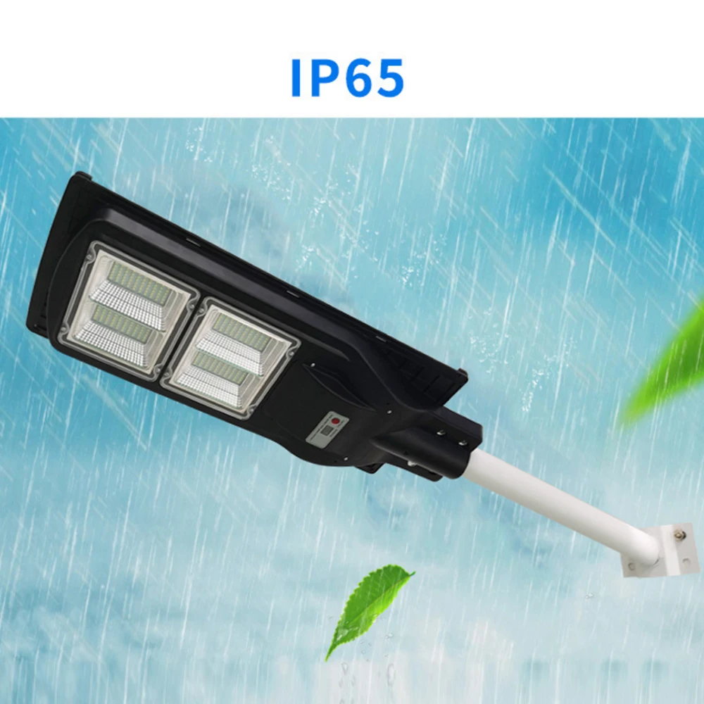 70W 150W LED Wall Lamp IP65 Waterproof Outdoor Solar Street Light Wall Timer Lamp Radar Sensing Remote Control Light With Pole