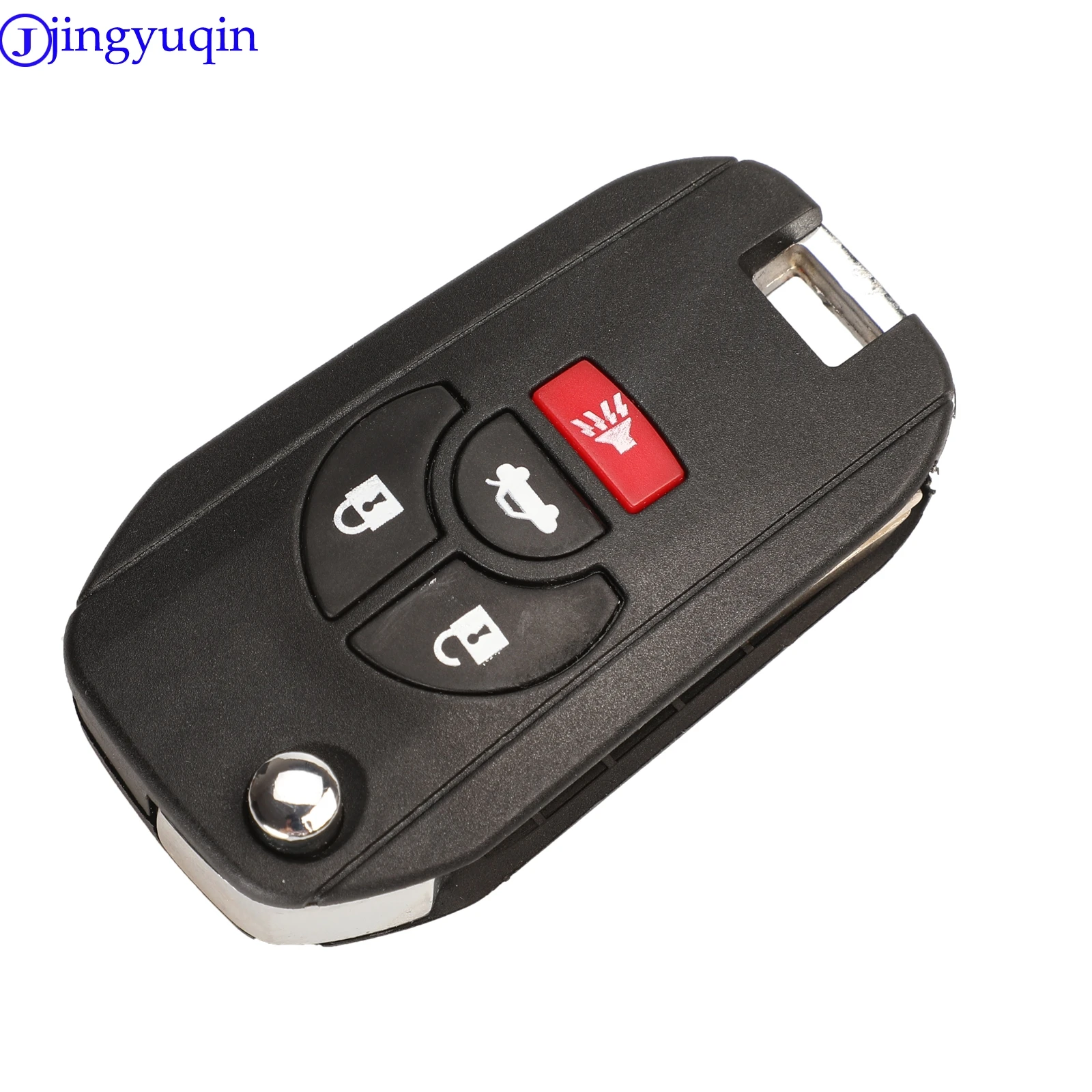 jingyuqin 2/3/4 Buttons For Nissan Altima Maxima Sentra Versa Uncut Blank Remote Flip Folding Car Key Shell Case Fob