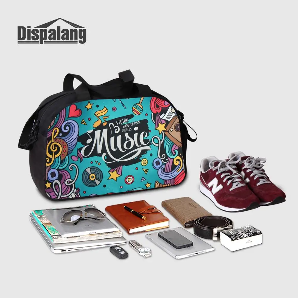 Bolsos de lona con estampado de muñeca Matryona Matryoshka rusa para mujer, bolso de fin de semana nocturno de lona con bolsillo para zapatos, bolso de lona para mujer