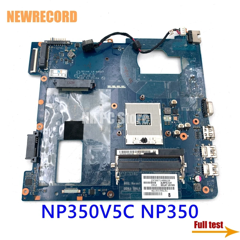 

For Samsung NP350V5C NP350 QCLA4 LA-8862P BA59-03539A BA59-03539B Laptop Motherboard HM76 HD Graphics DDR3 Full Test