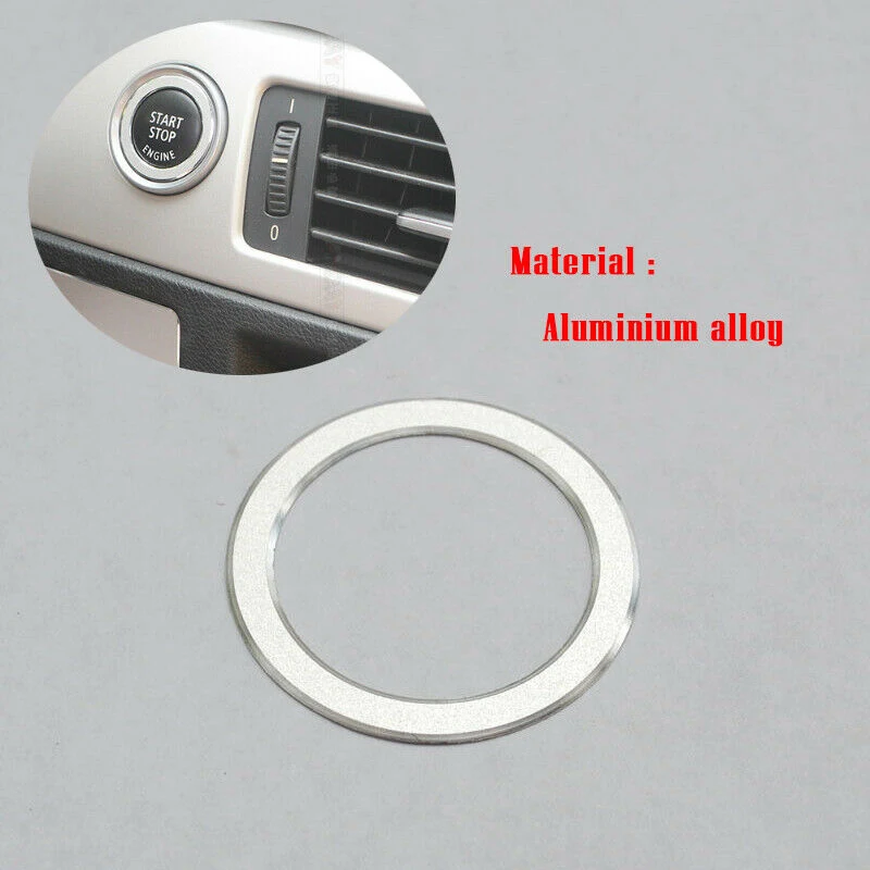 

Car Ring Switch Decoration Trim Aluminum Alloy For BMW 3 Series E90 318 320 325i 2006-12 Engine Start/Stop Push Button Ring Swit