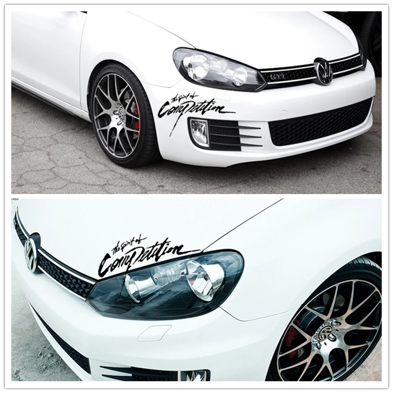 Автомобильные наклейки «дух соревнований», отражающие украшения для Mitsubishi Lancer ASX EVO, дверные фары H20