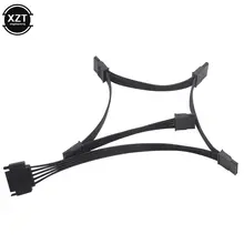 SATA 15Pin M to 5 SATA F Power Splitter Cable #3