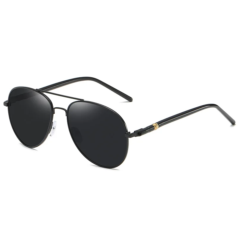 Alloy Sunglasses For Me Polarized Aviation Metail Frame Quality Oversized Spring Leg Brand Design Pilot Male Sun Glasses Driving