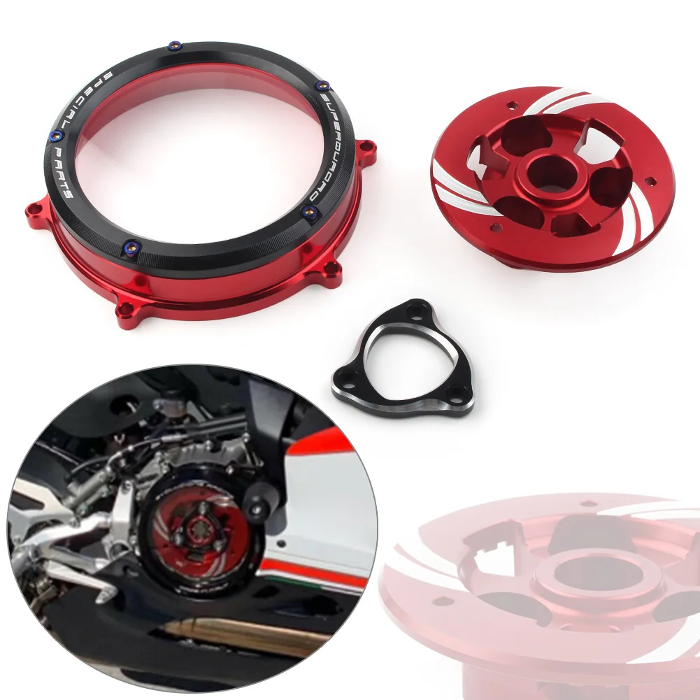 

Aluminum Alloy Clear Motorbike Clutch Cover Protector Guard for Ducati Panigale 1199 1299 959 R S 2012-2020